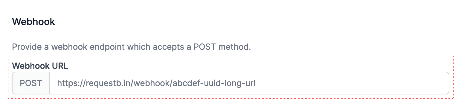 Webhook POST Notification