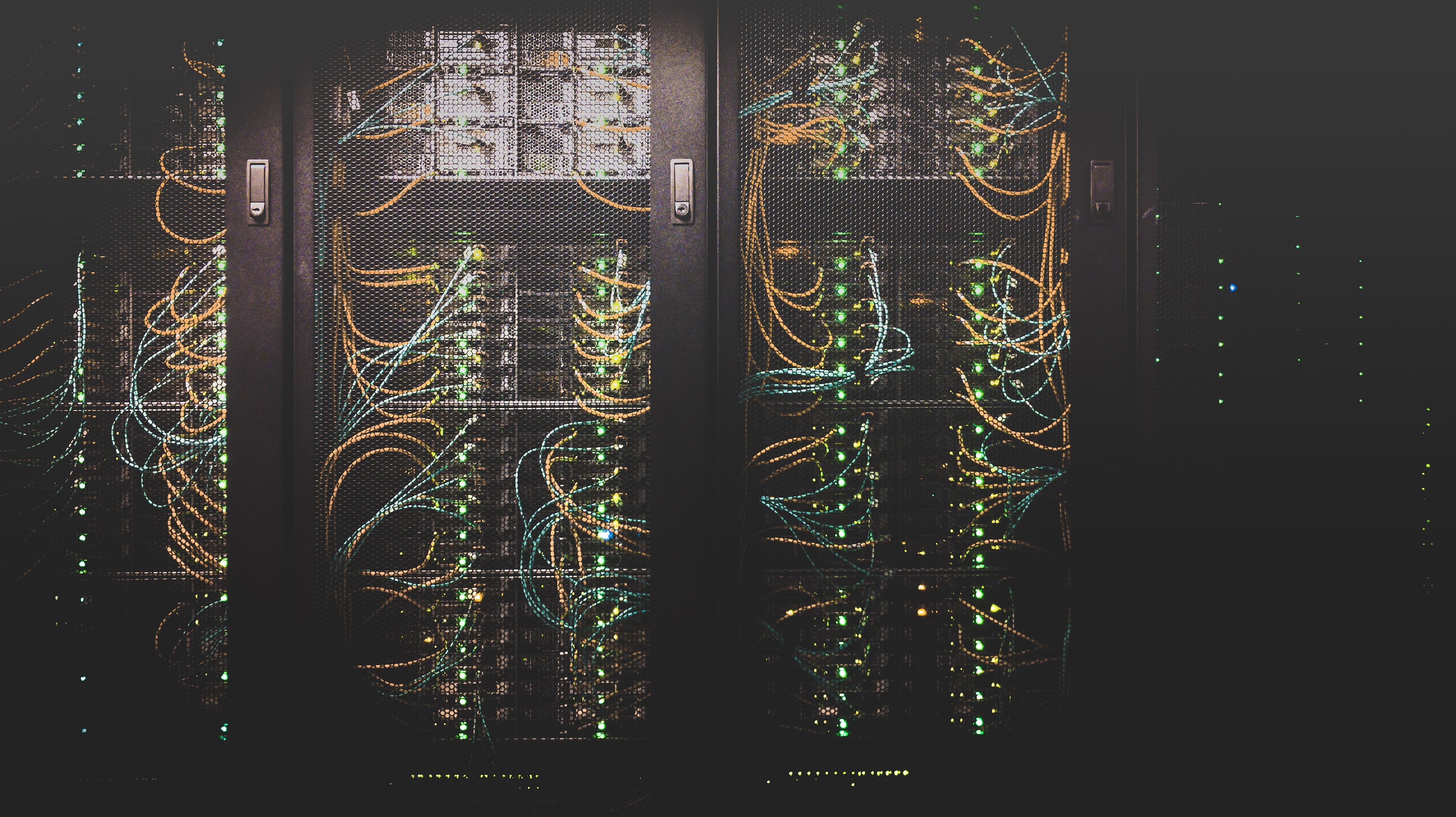 Image of servers handling data